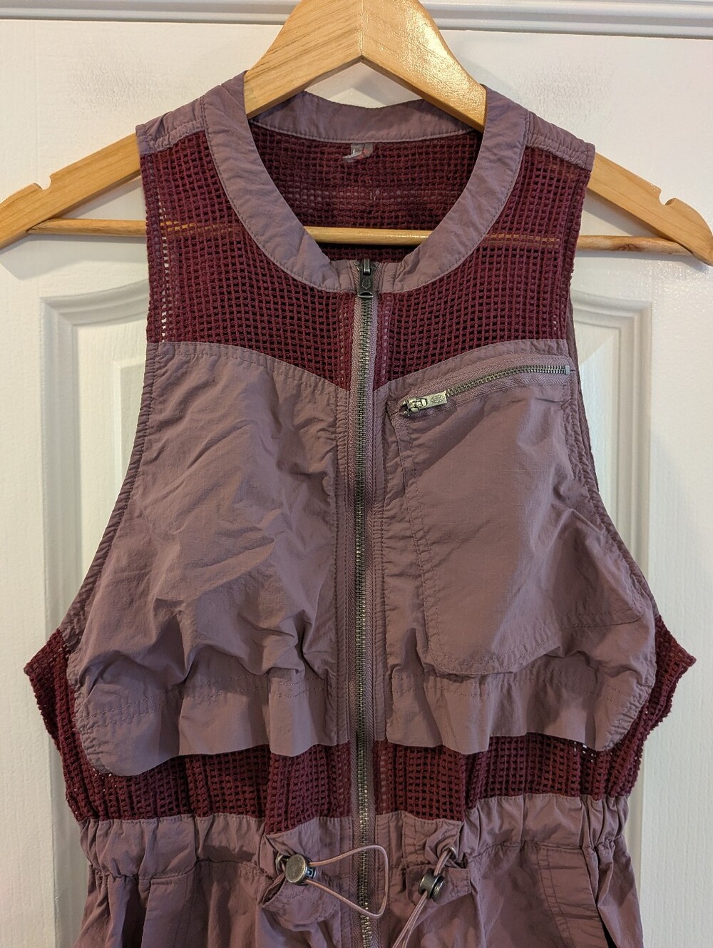 Free People Mauve Utility Jumpsuit with Contrast Panels - Picture 4 of 16